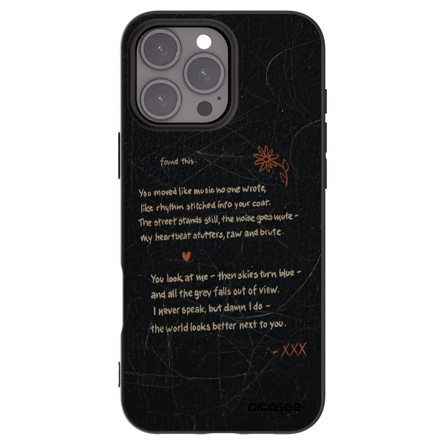 Picasee fekete szilikon tok az alábbi mobiltelefonokra Apple iPhone 16 Pro Max - POET