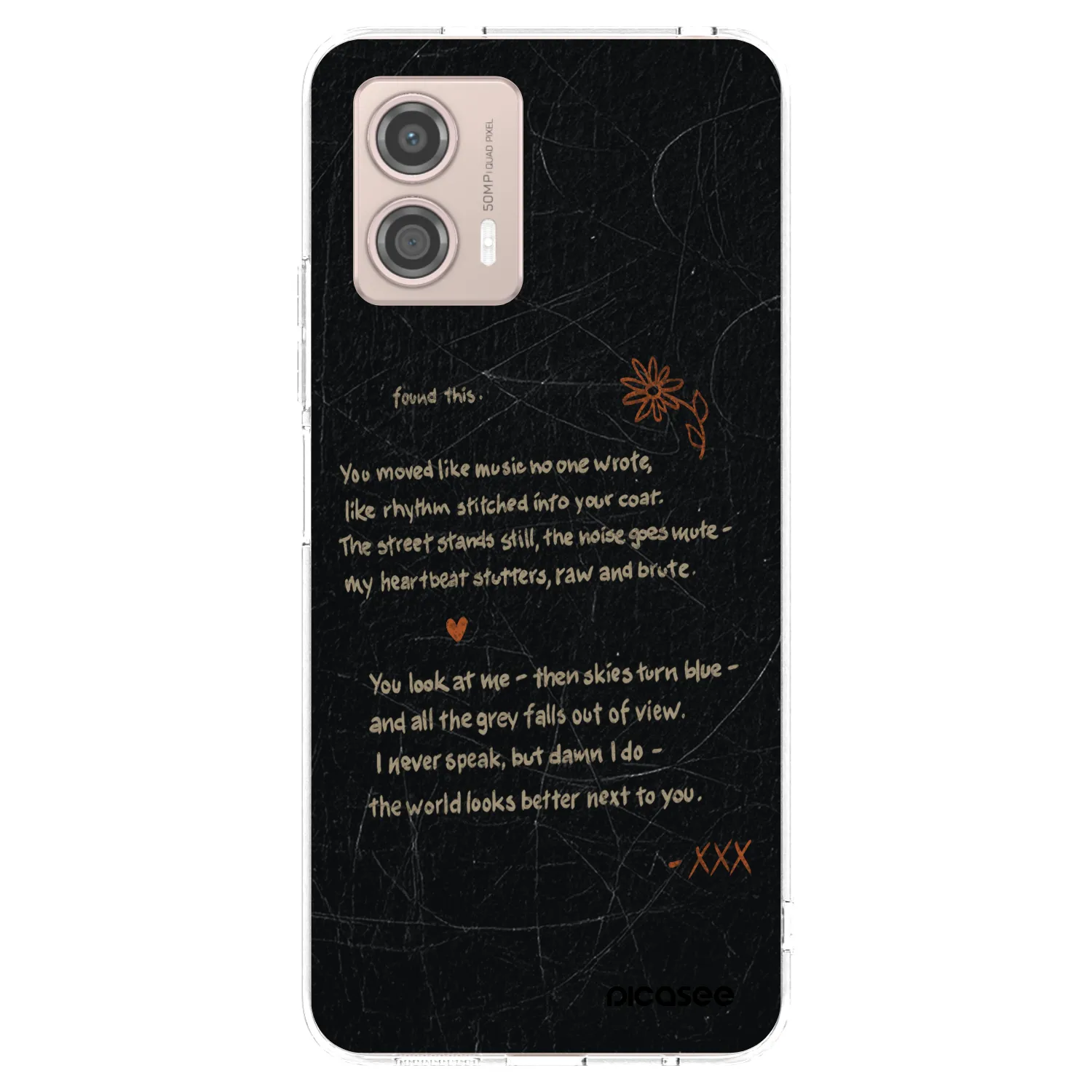 Picasee átlátszó szilikon tok az alábbi mobiltelefonokra Motorola Moto G53 5G - POET