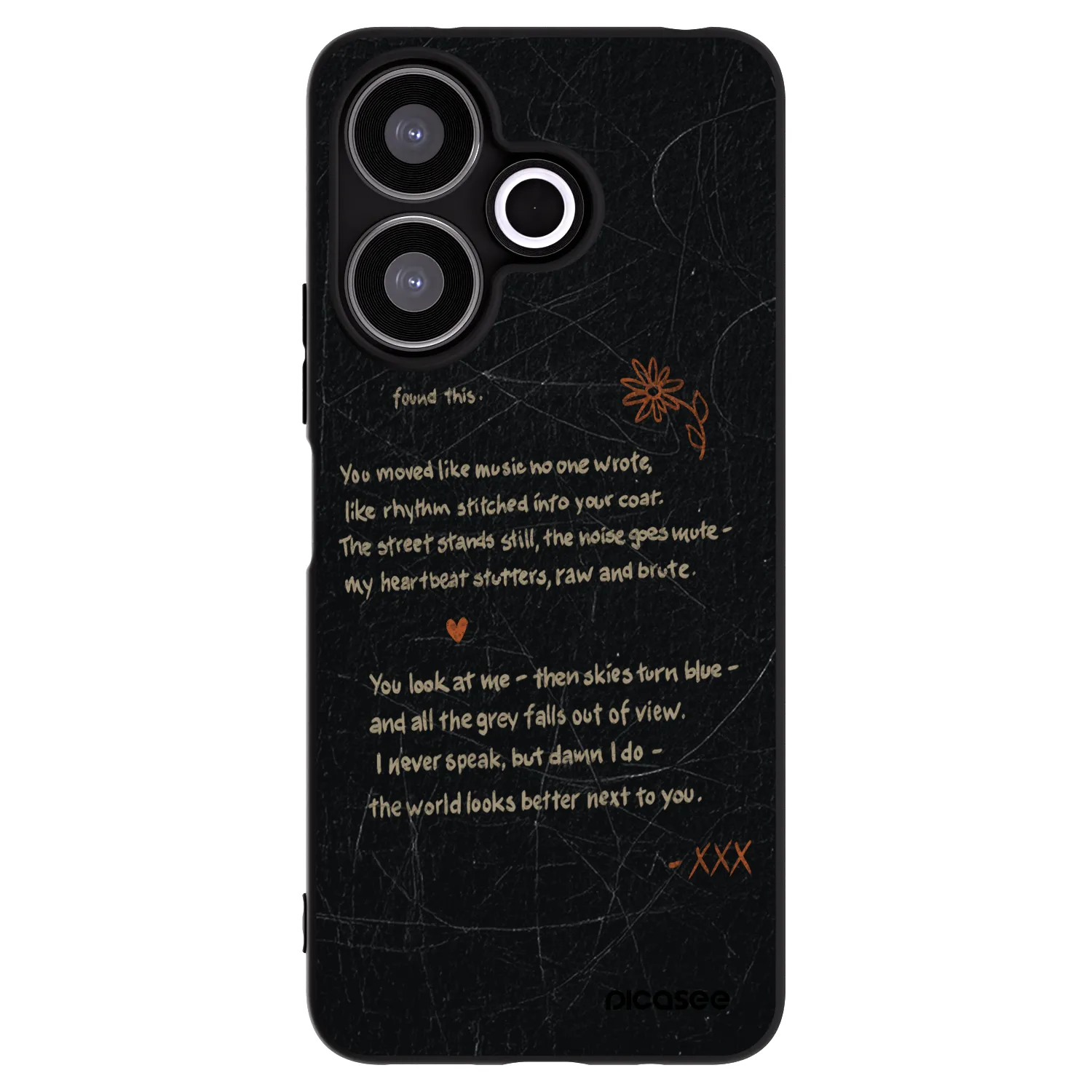 Picasee fekete szilikon tok az alábbi mobiltelefonokra Xiaomi Redmi 13 4G - POET