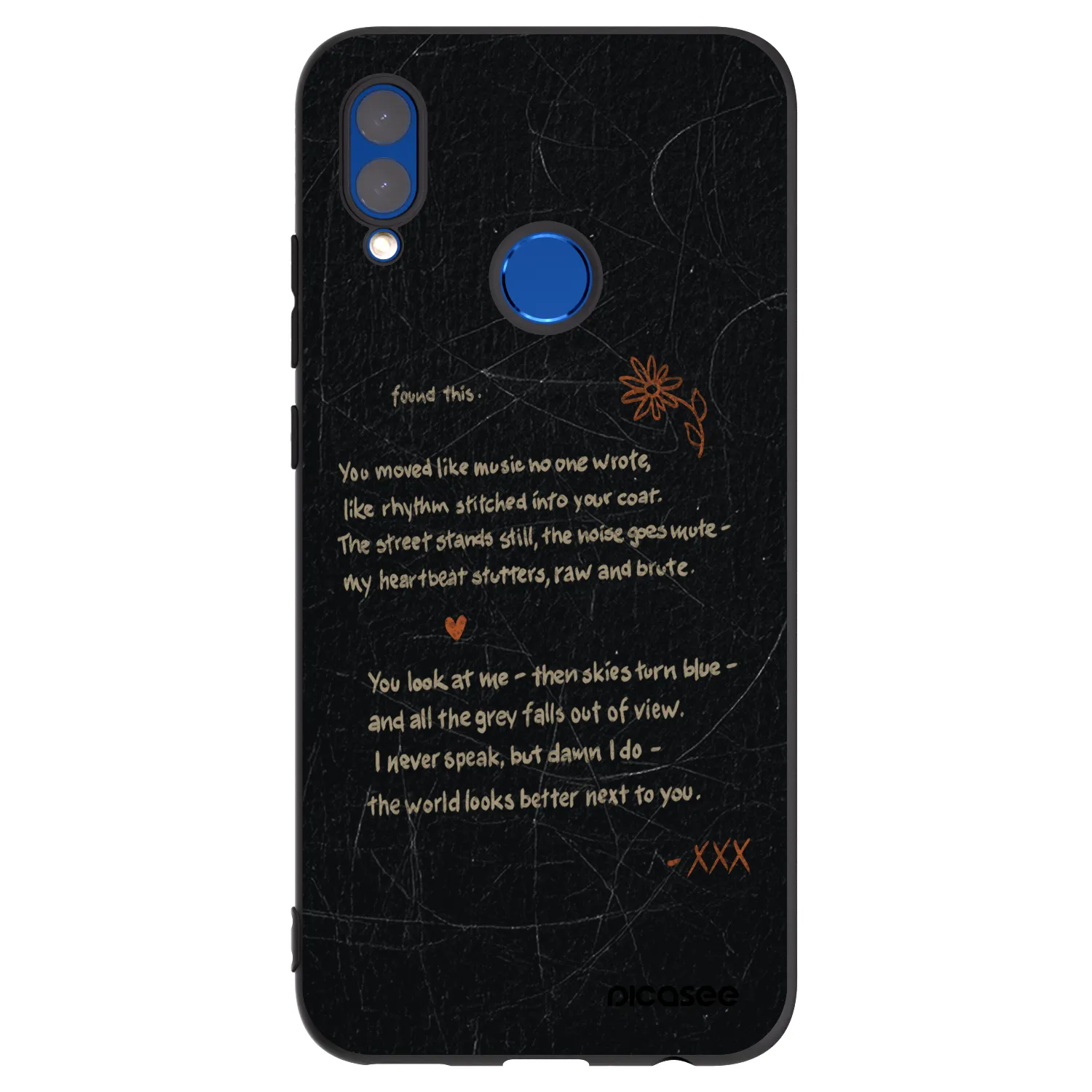 Picasee fekete szilikon tok az alábbi mobiltelefonokra Honor 10 Lite - POET