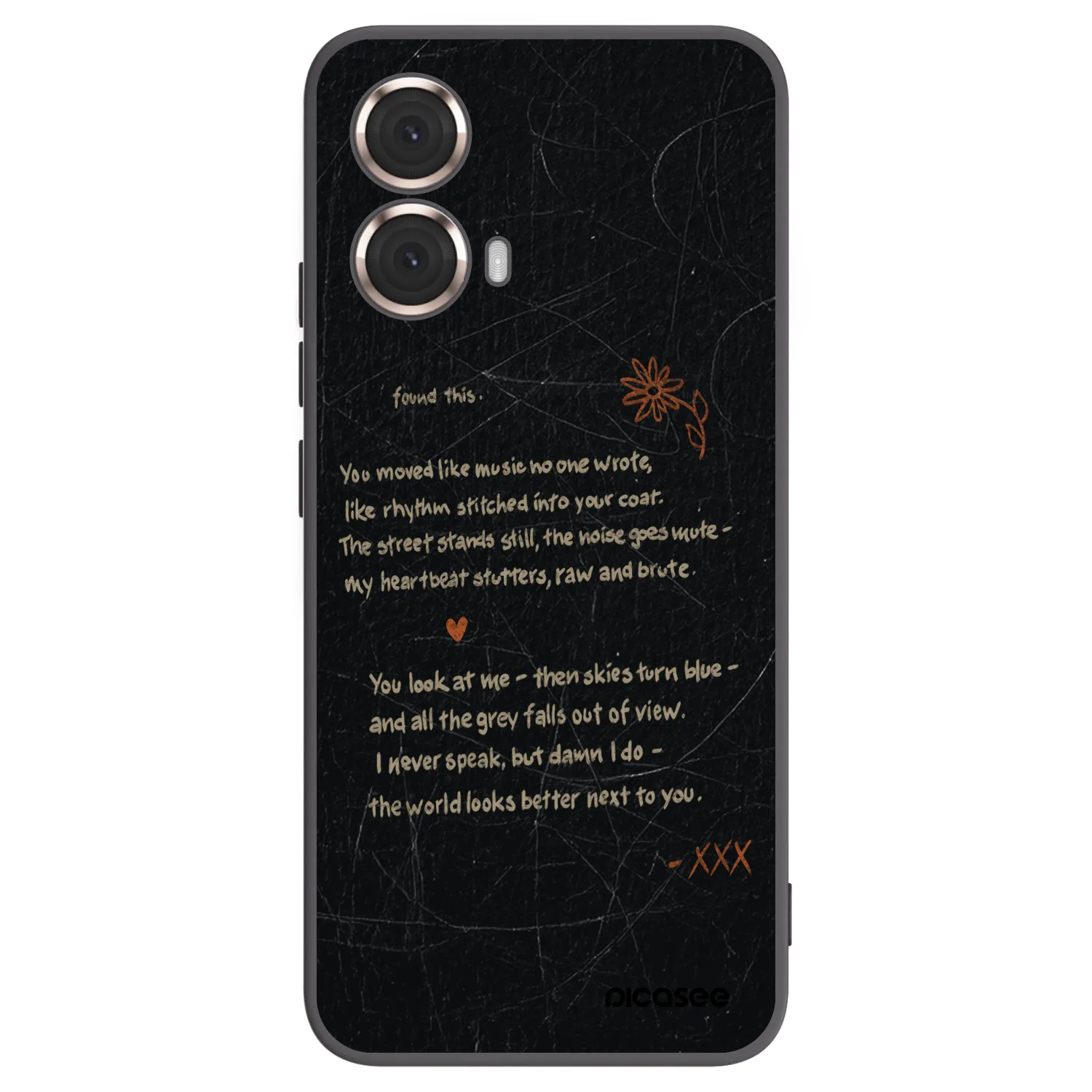 Picasee fekete szilikon tok az alábbi mobiltelefonokra Motorola Moto G85 - POET