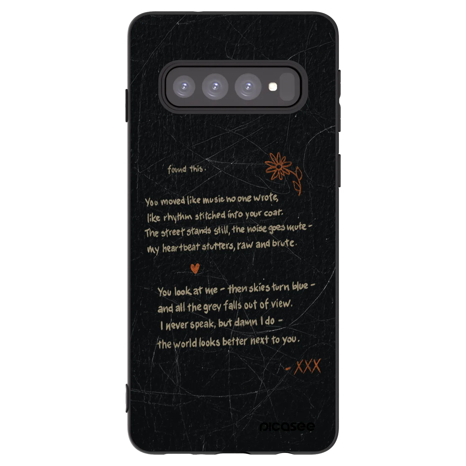 Picasee fekete szilikon tok az alábbi mobiltelefonokra Samsung Galaxy S10 G973 - POET