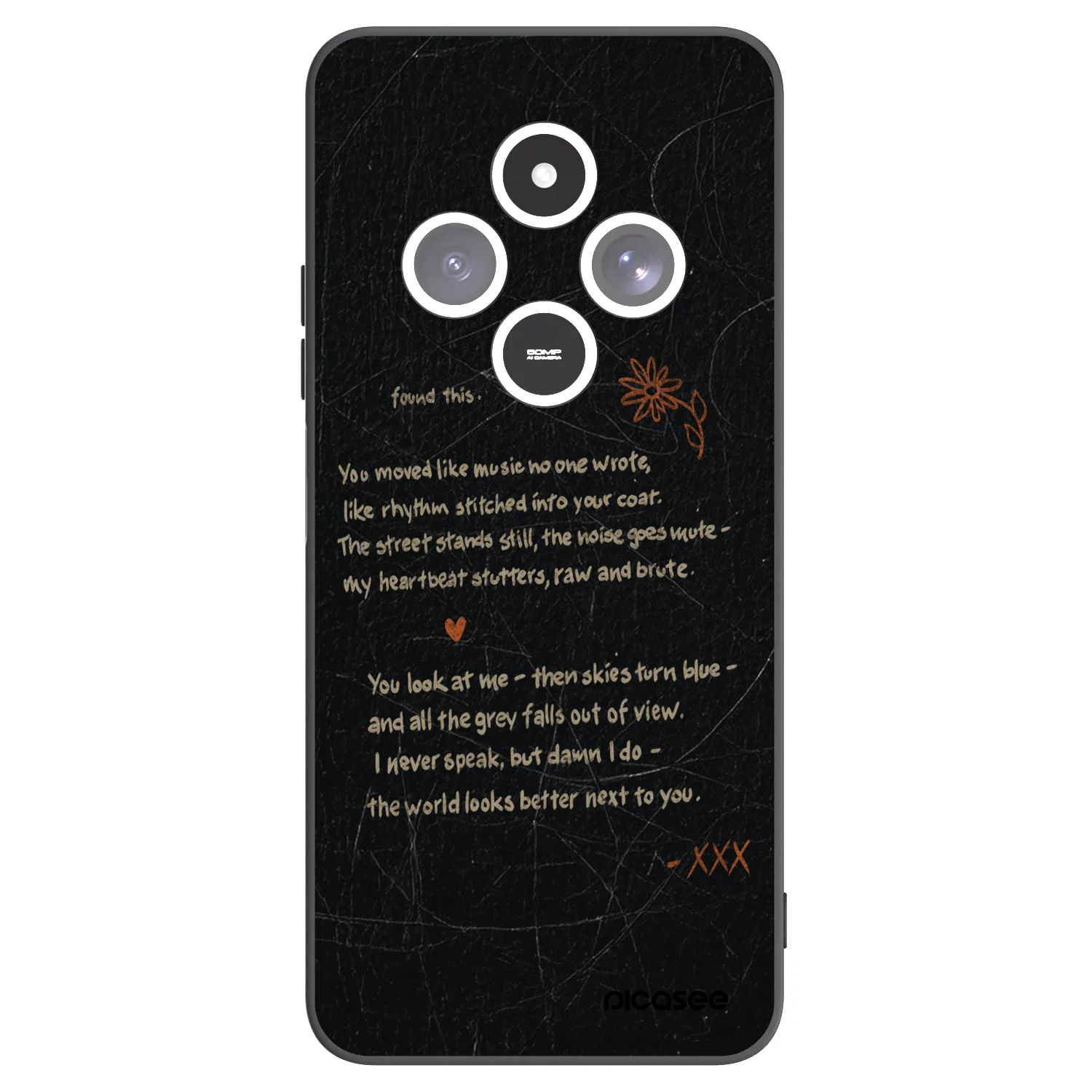 Picasee fekete szilikon tok az alábbi mobiltelefonokra Xiaomi Redmi 14C - POET