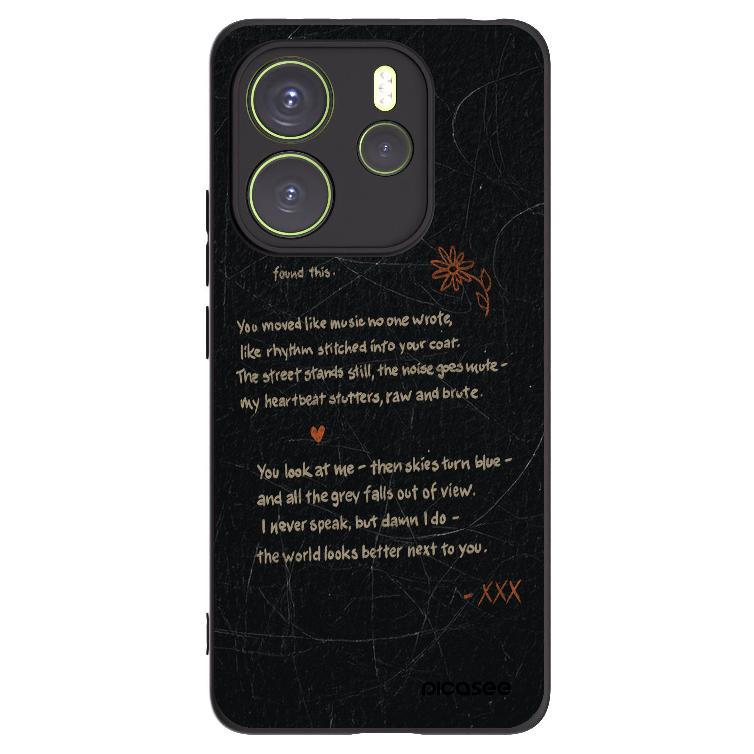 Picasee fekete szilikon tok az alábbi mobiltelefonokra Xiaomi Redmi Note 14 4G - POET