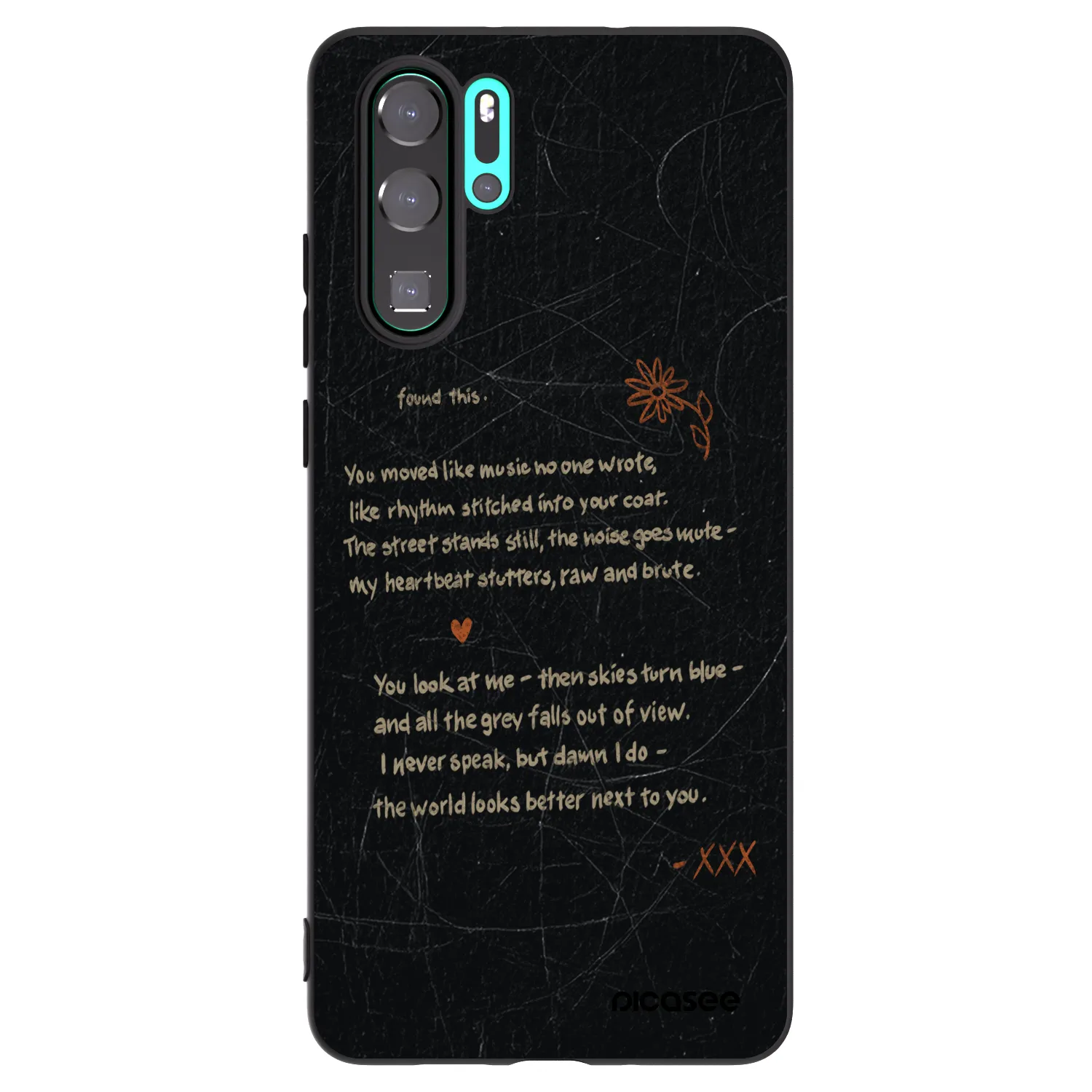 Picasee fekete szilikon tok az alábbi mobiltelefonokra Huawei P30 Pro - POET
