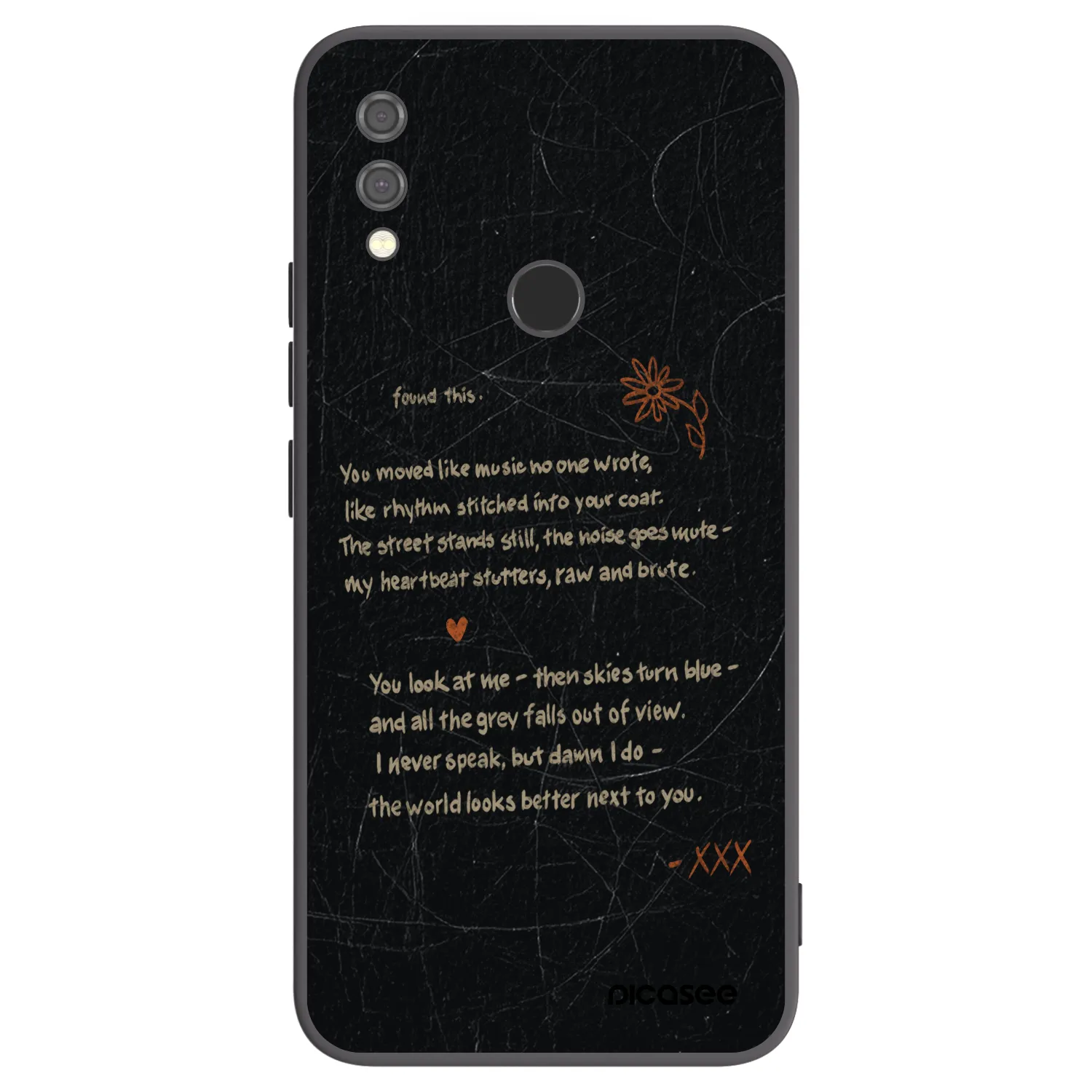 Picasee fekete szilikon tok az alábbi mobiltelefonokra Xiaomi Redmi Note 7 - POET