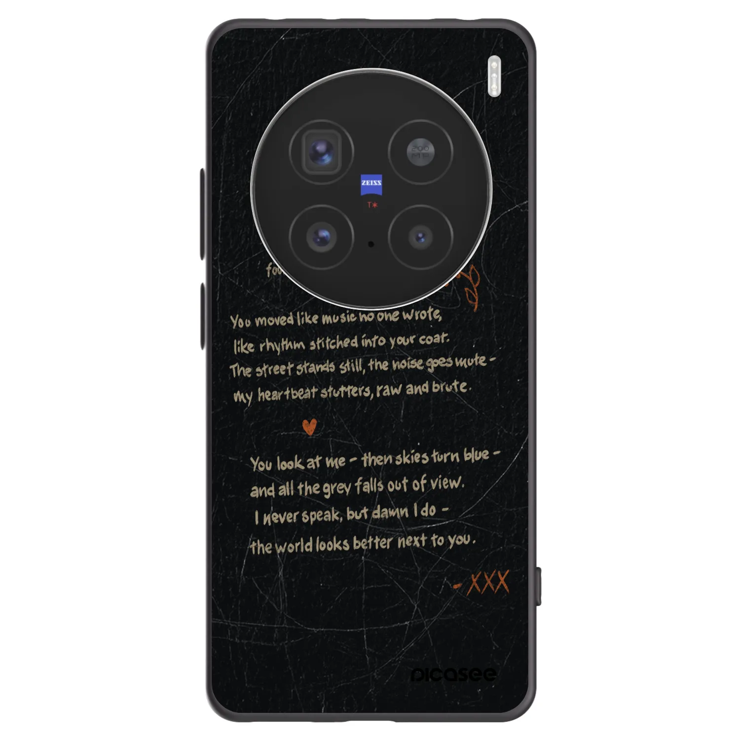 Picasee fekete szilikon tok az alábbi mobiltelefonokra Vivo X200 Pro - POET