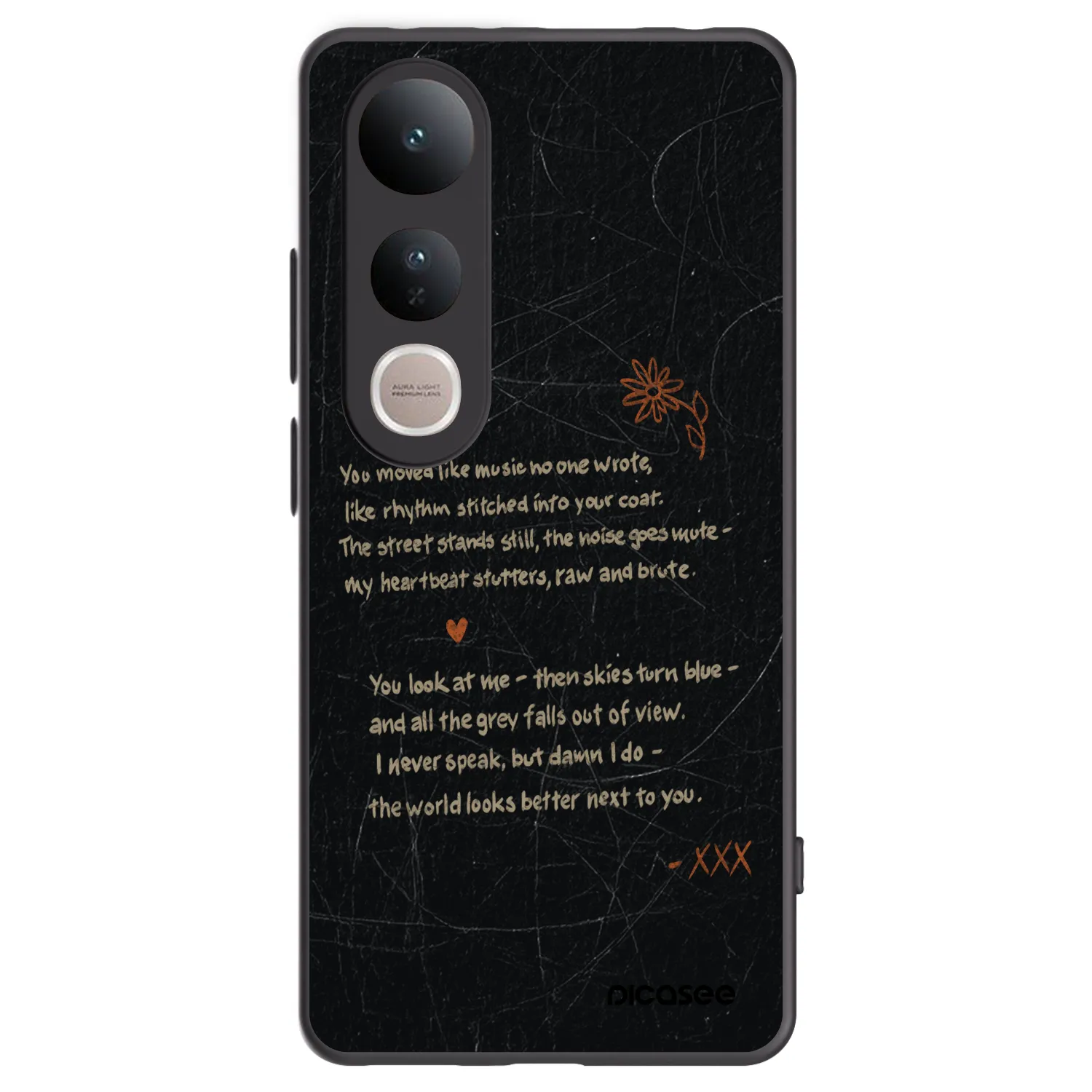 Picasee fekete szilikon tok az alábbi mobiltelefonokra Vivo V50 Lite 5G - POET