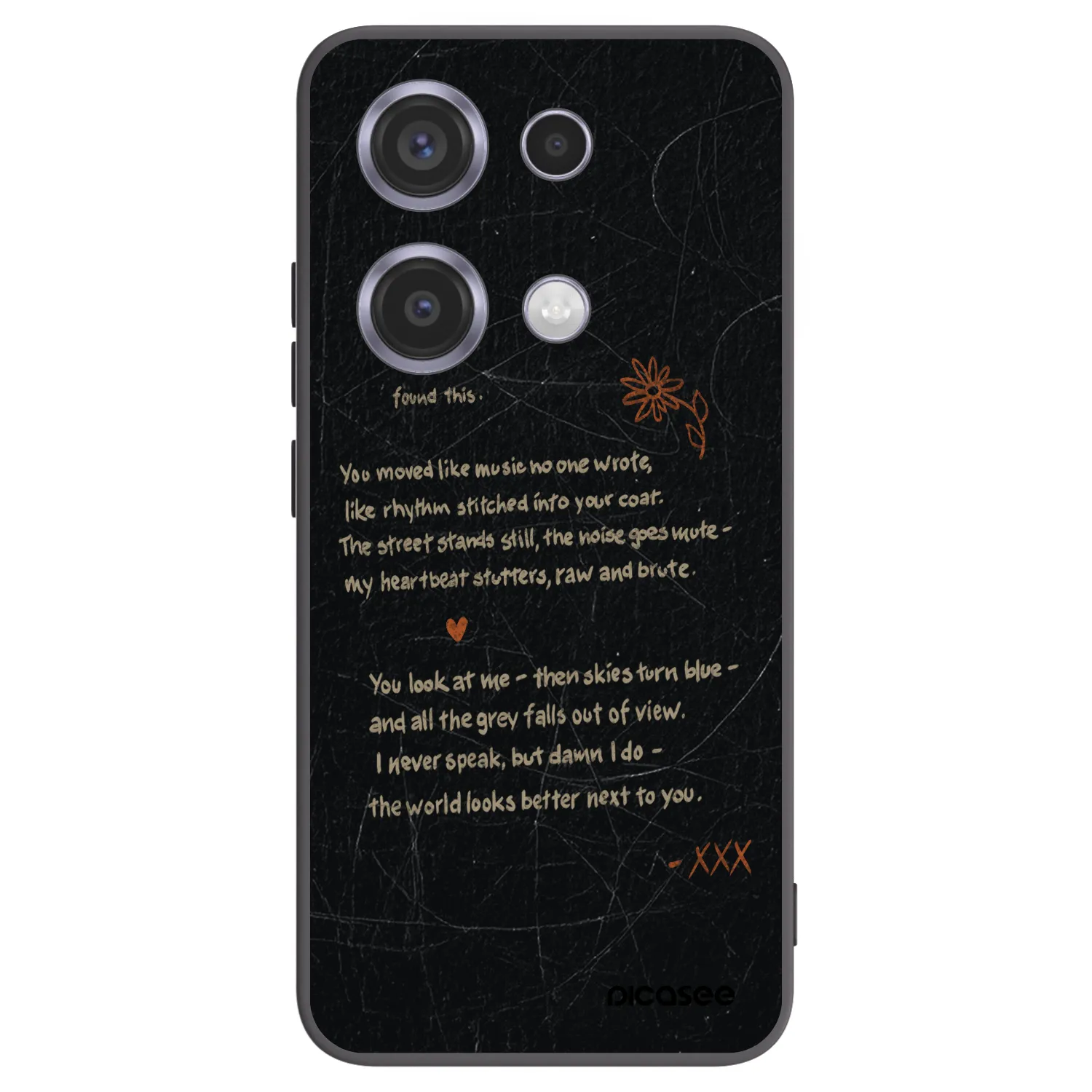 Picasee fekete szilikon tok az alábbi mobiltelefonokra Xiaomi Redmi Note 14S - POET