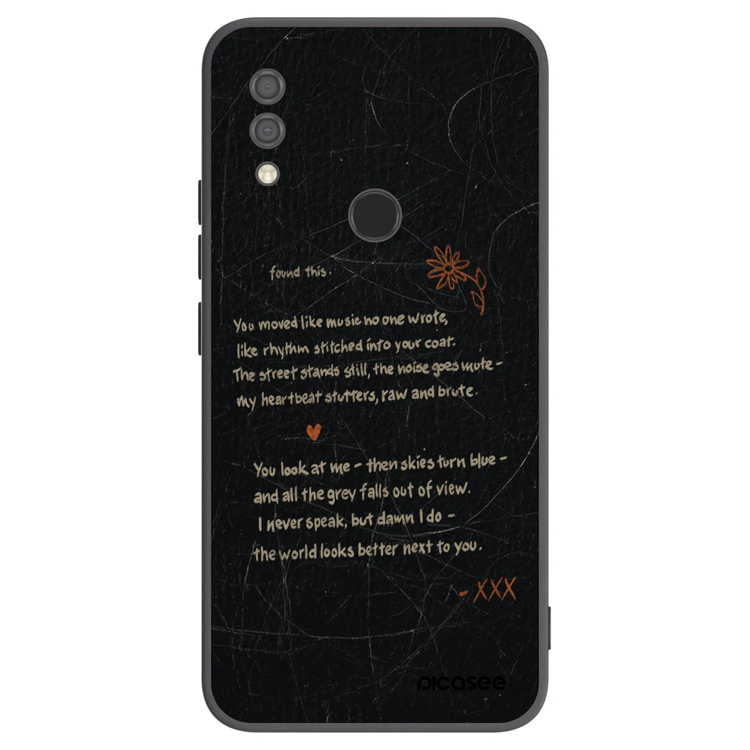 Picasee fekete szilikon tok az alábbi mobiltelefonokra Xiaomi Redmi 7 - POET