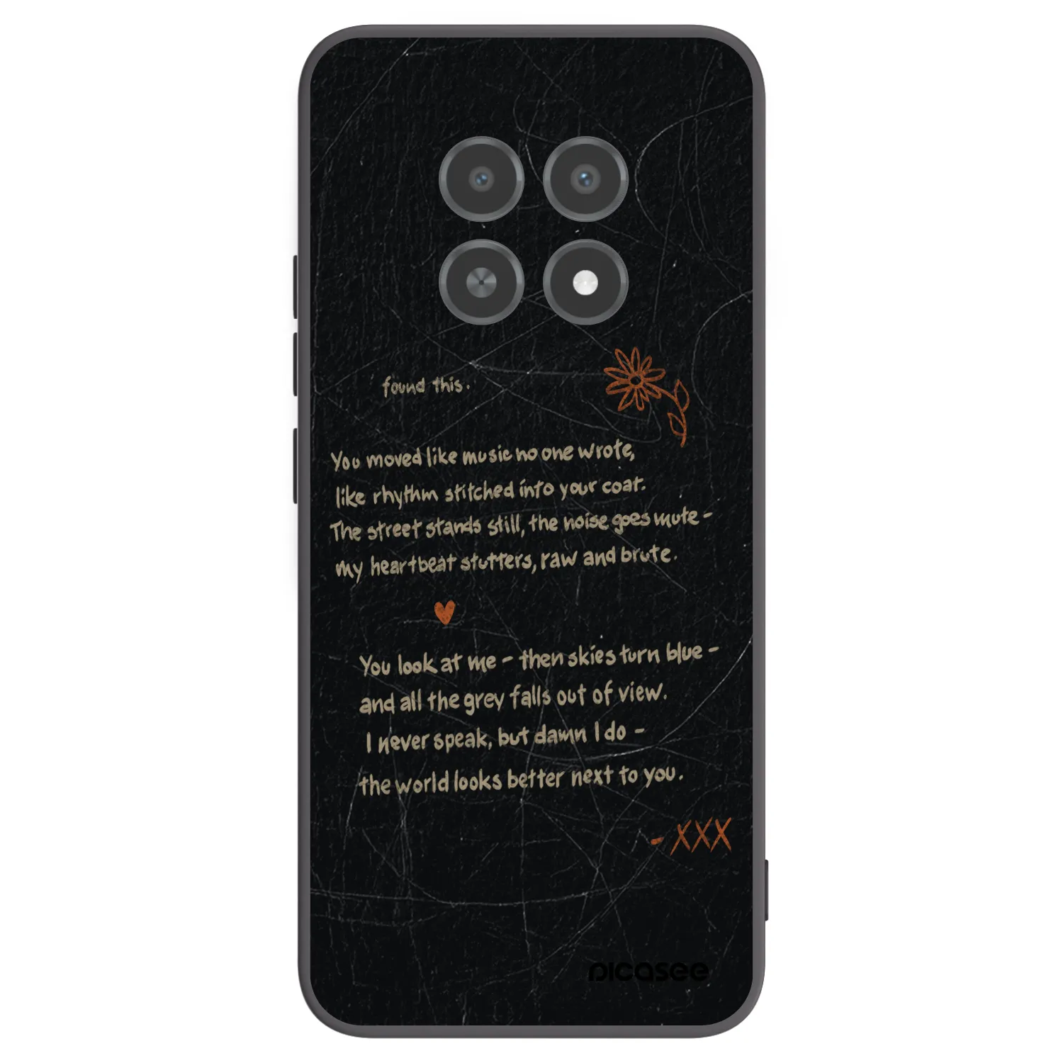 Picasee fekete szilikon tok az alábbi mobiltelefonokra Realme 12X - POET