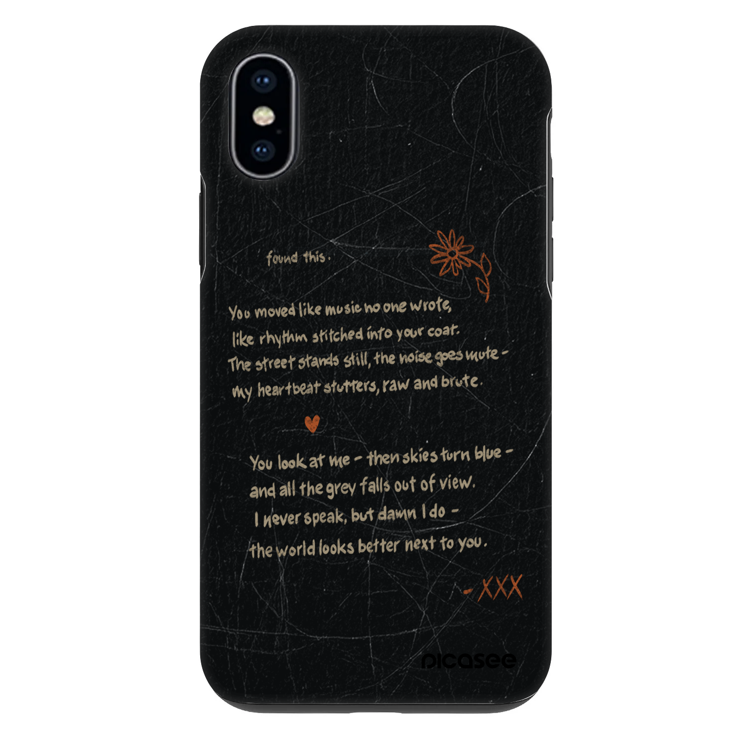 Picasee Fashion Case Apple iPhone X/XS - POET