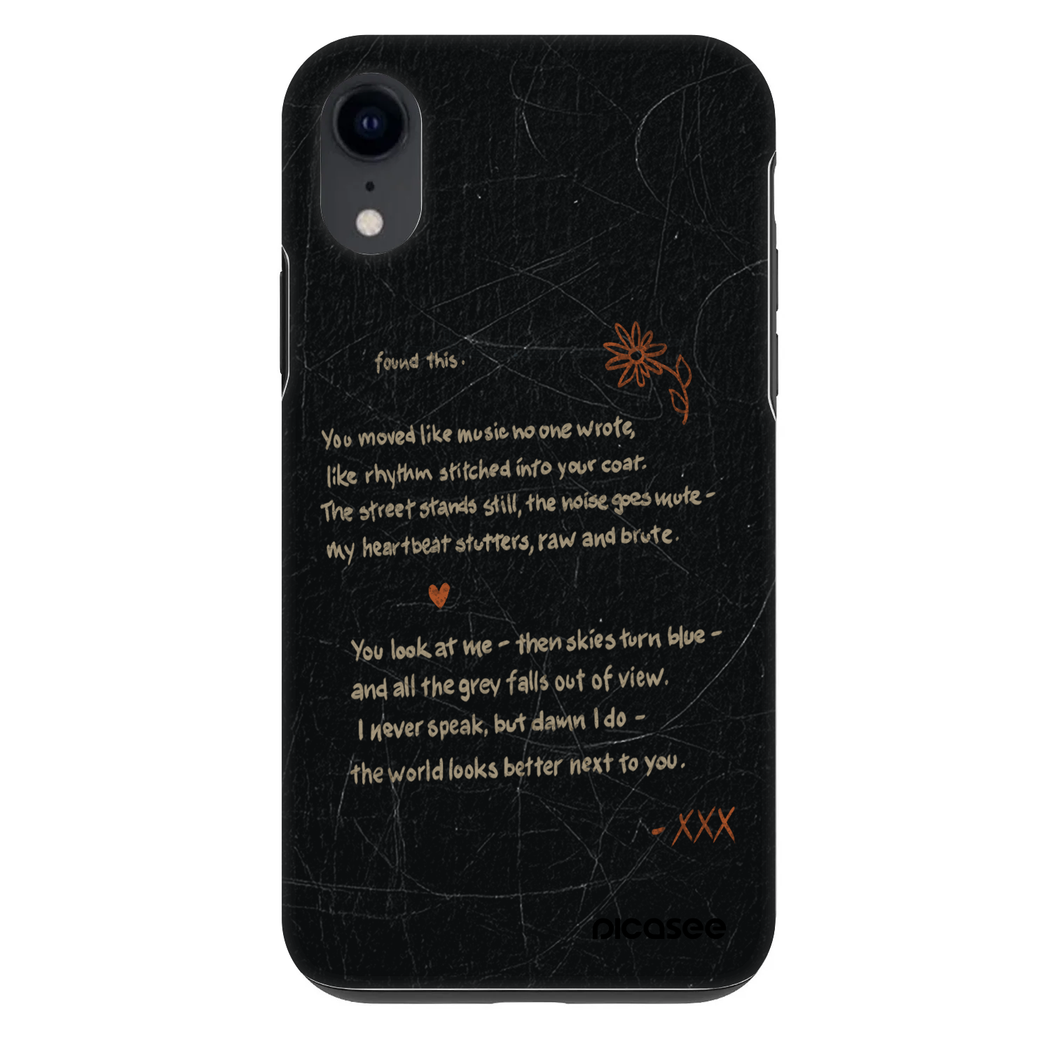 Picasee Fashion Case Apple iPhone XR - POET