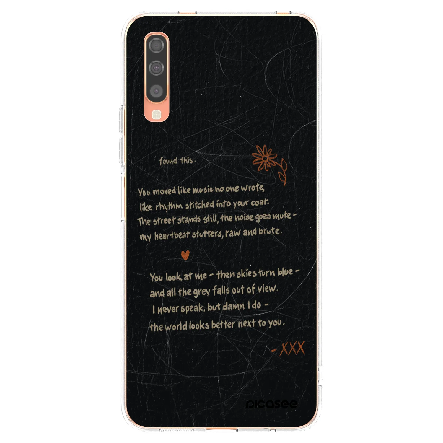 Picasee átlátszó szilikon tok az alábbi mobiltelefonokra Samsung Galaxy A70 A705F - POET