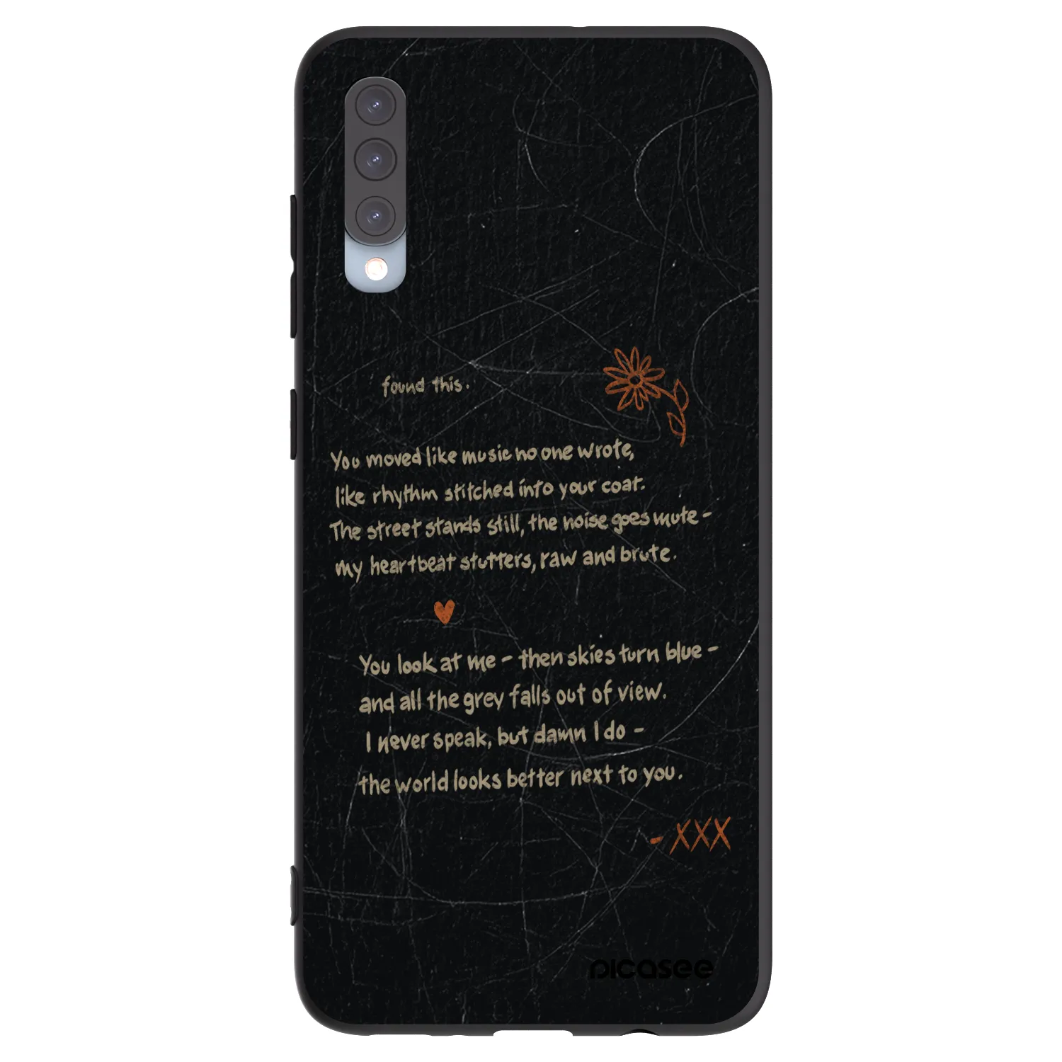 Picasee fekete szilikon tok az alábbi mobiltelefonokra Samsung Galaxy A70 A705F - POET