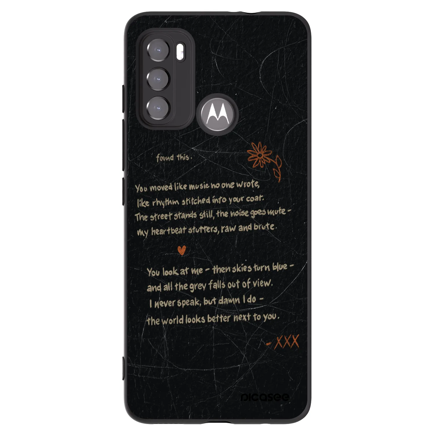Picasee fekete szilikon tok az alábbi mobiltelefonokra Motorola Edge 60 5G - POET