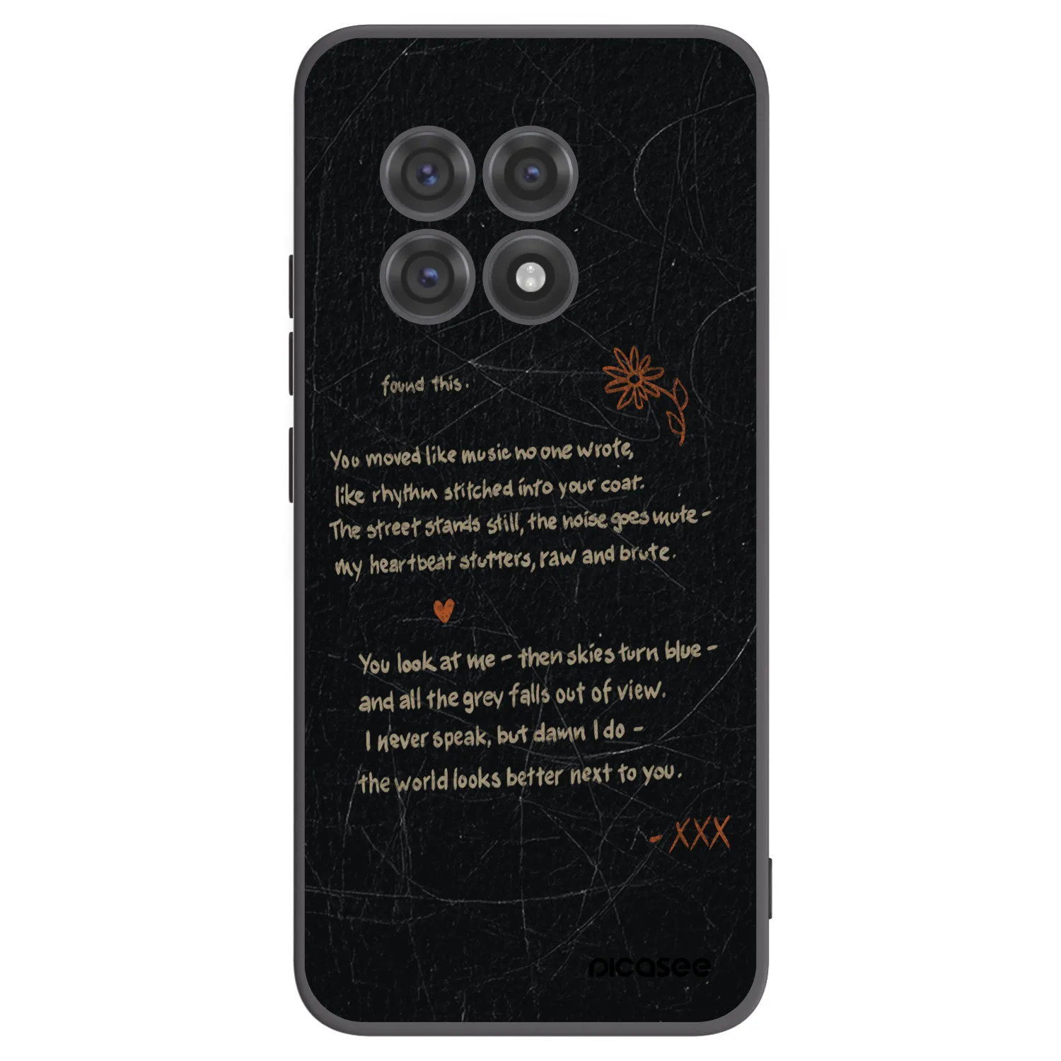 Picasee fekete szilikon tok az alábbi mobiltelefonokra OnePlus 13R 5G - POET