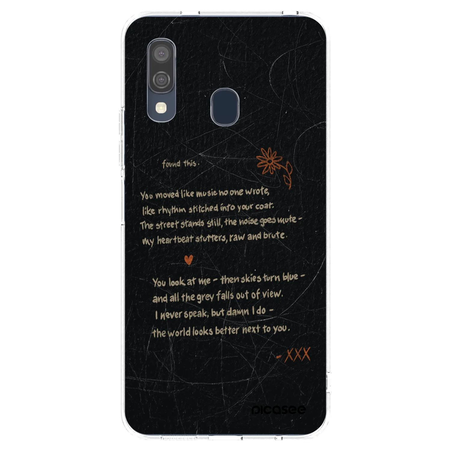 Picasee átlátszó szilikon tok az alábbi mobiltelefonokra Samsung Galaxy A40 A405F - POET