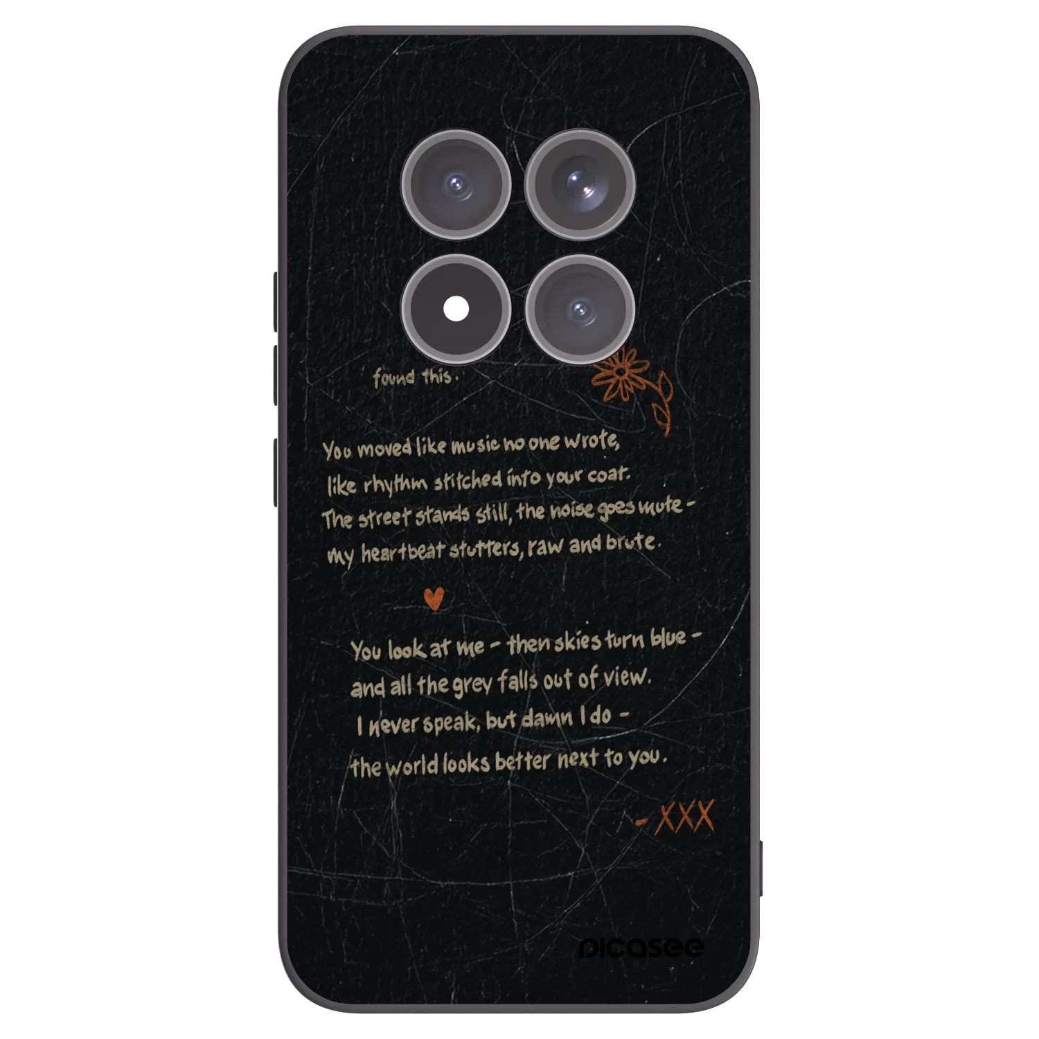 Picasee fekete szilikon tok az alábbi mobiltelefonokra Xiaomi Redmi Note 15 Pro+ - POET