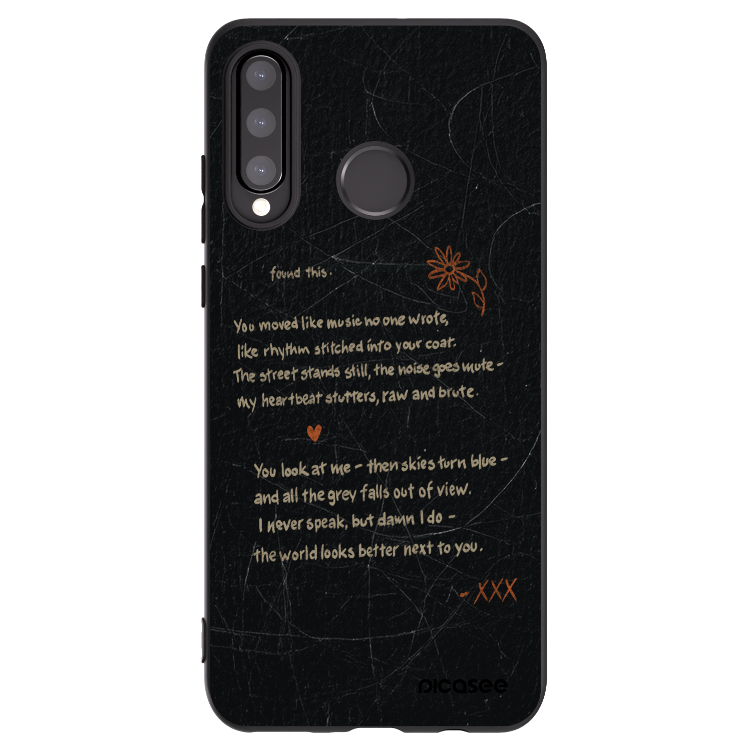 Picasee fekete szilikon tok az alábbi mobiltelefonokra Huawei P30 Lite - POET