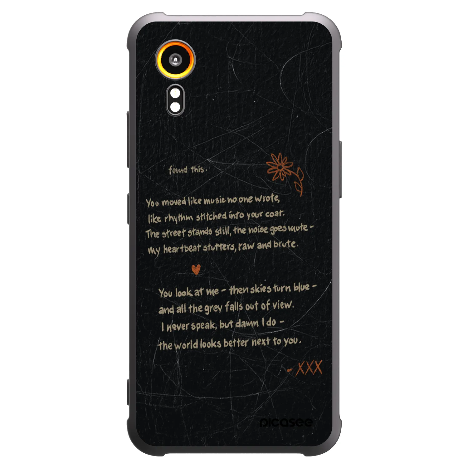 Picasee fekete szilikon tok az alábbi mobiltelefonokra Samsung Galaxy Xcover 7 - POET