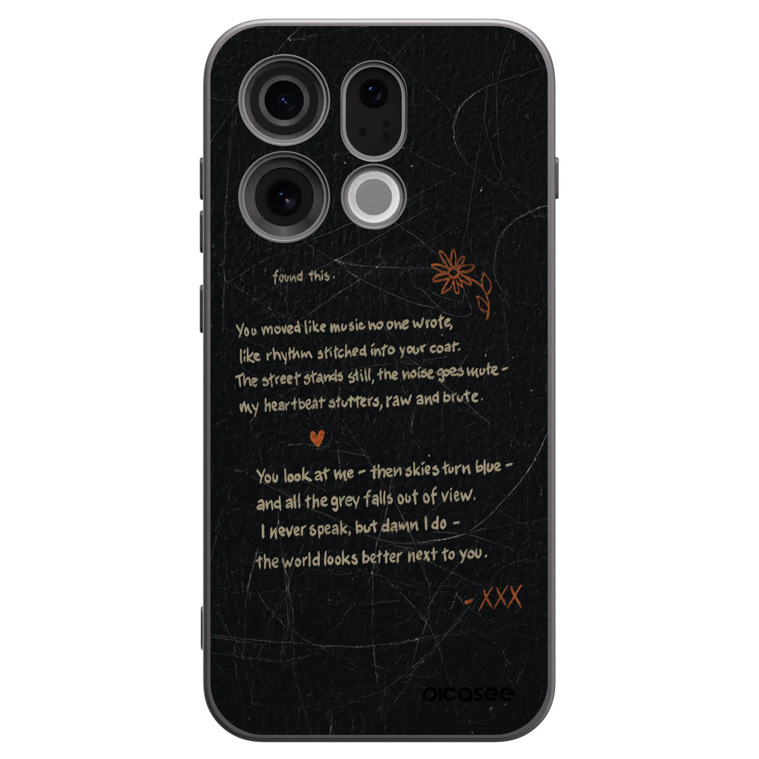 Picasee fekete szilikon tok az alábbi mobiltelefonokra OPPO Find X9 - POET