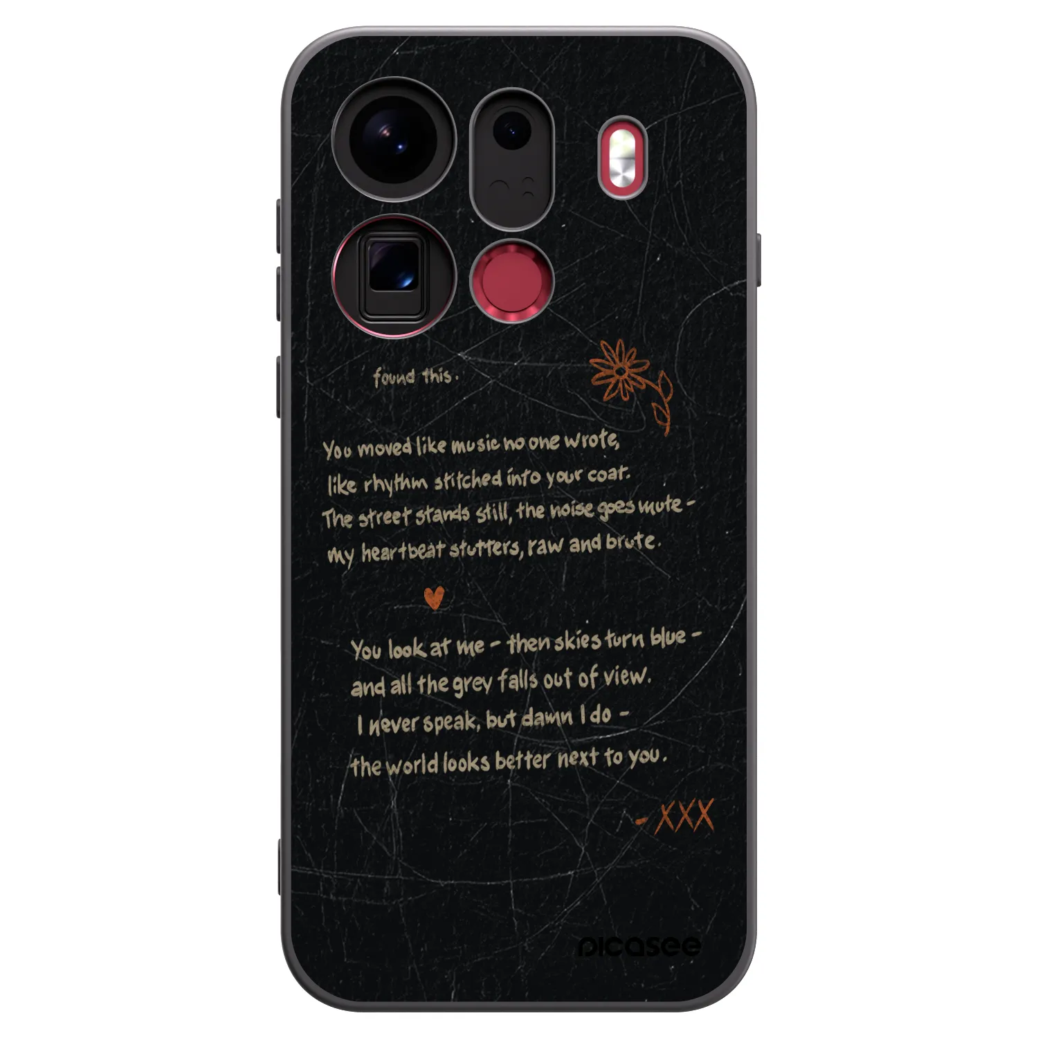 Picasee fekete szilikon tok az alábbi mobiltelefonokra OPPO Find X9 Pro - POET