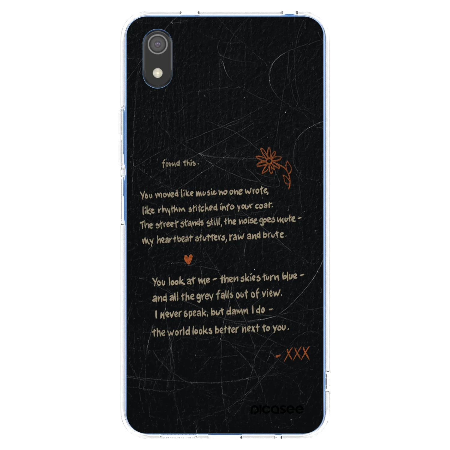 Picasee átlátszó szilikon tok az alábbi mobiltelefonokra Xiaomi Redmi 7A - POET