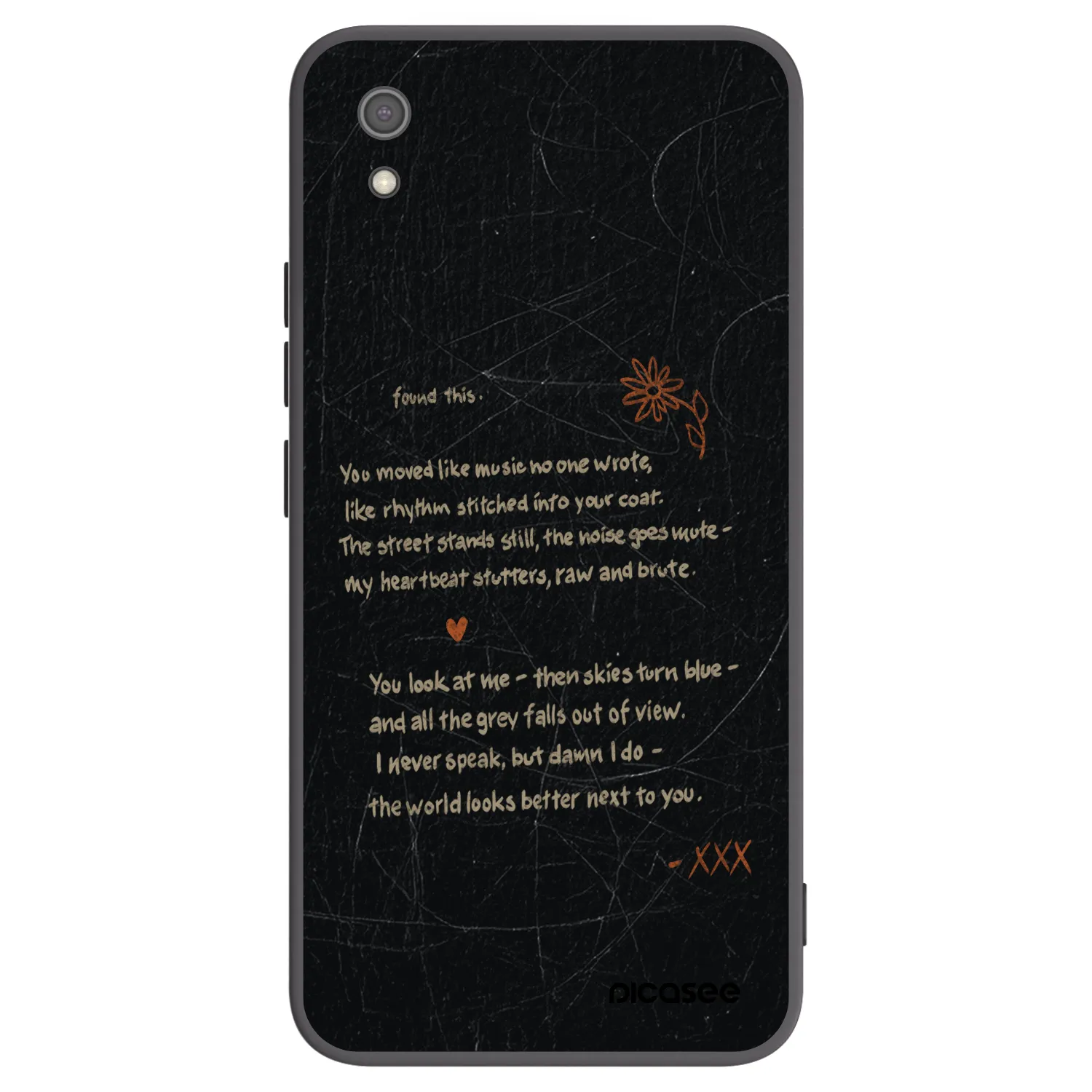 Picasee fekete szilikon tok az alábbi mobiltelefonokra Xiaomi Redmi 7A - POET