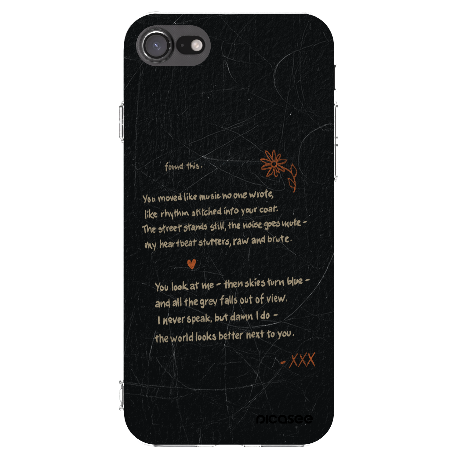 Picasee átlátszó szilikon tok az alábbi mobiltelefonokra Apple iPhone 8 - POET