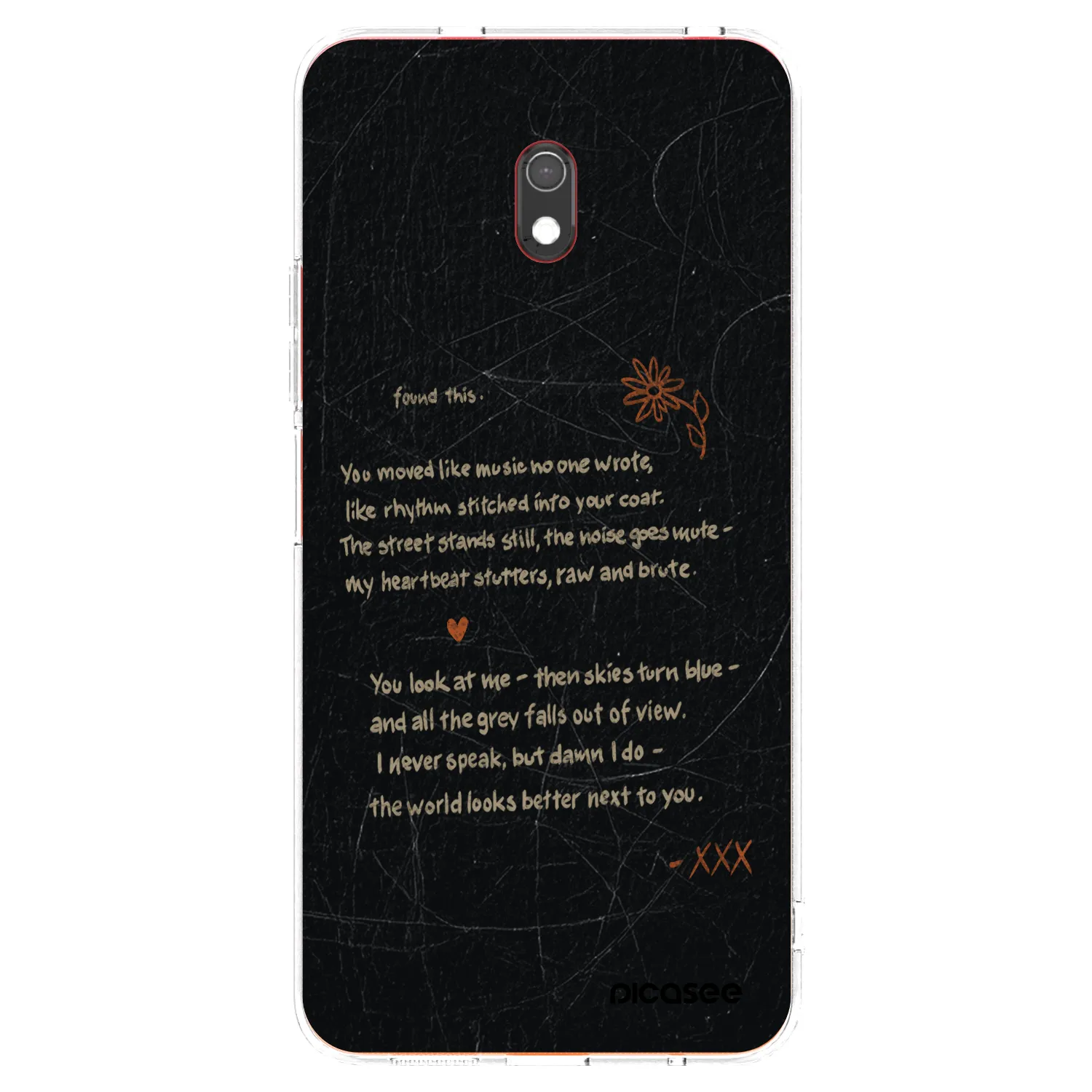 Picasee átlátszó szilikon tok az alábbi mobiltelefonokra Xiaomi Redmi 8A - POET