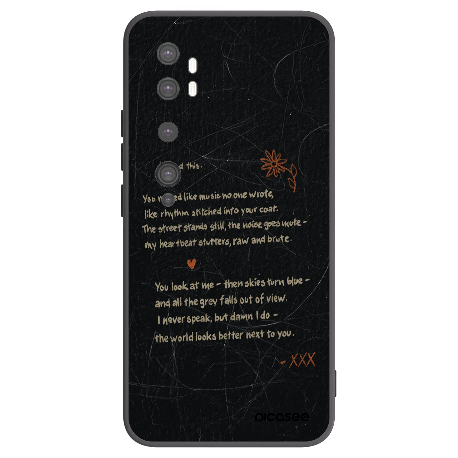 Picasee fekete szilikon tok az alábbi mobiltelefonokra Xiaomi Mi Note 10 (Pro) - POET