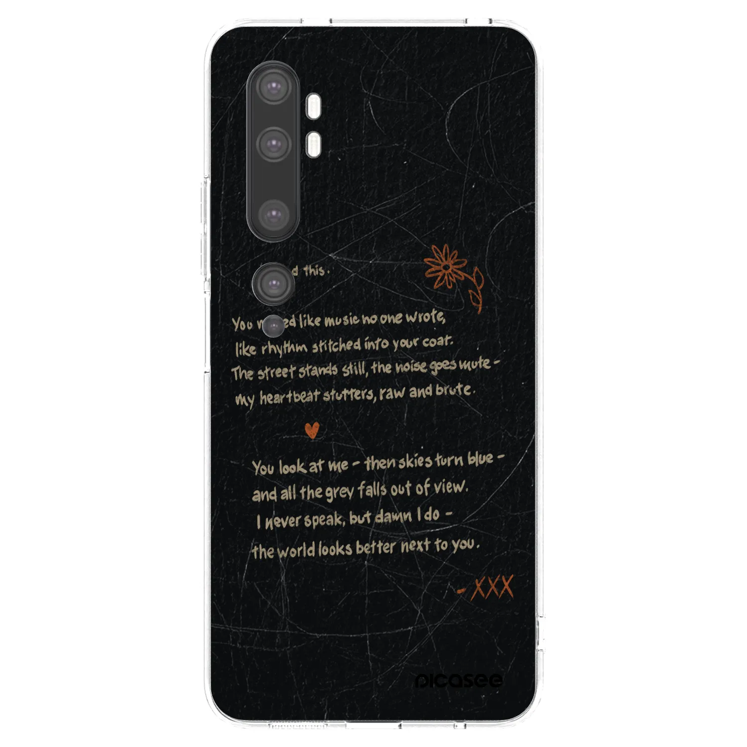 Picasee átlátszó szilikon tok az alábbi mobiltelefonokra Xiaomi Mi Note 10 (Pro) - POET