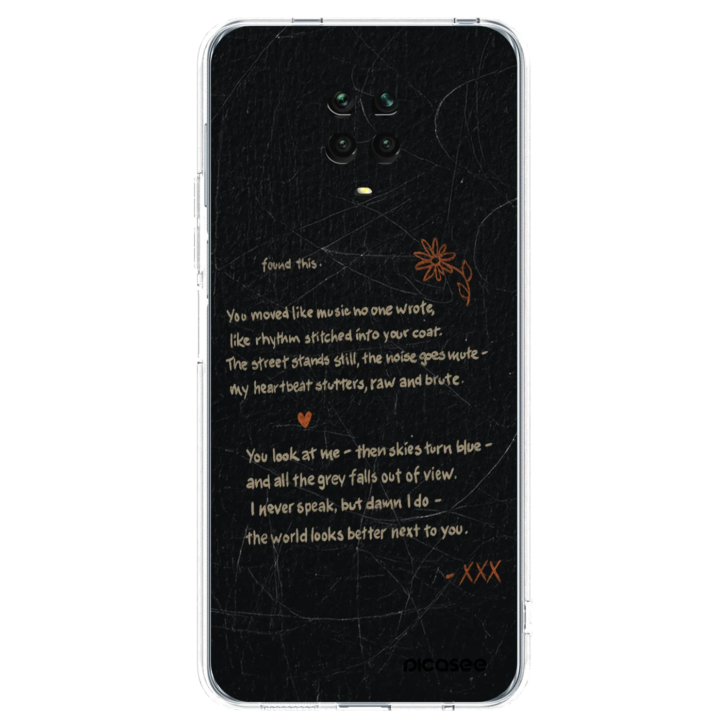 Picasee átlátszó szilikon tok az alábbi mobiltelefonokra Xiaomi Redmi Note 9 Pro - POET