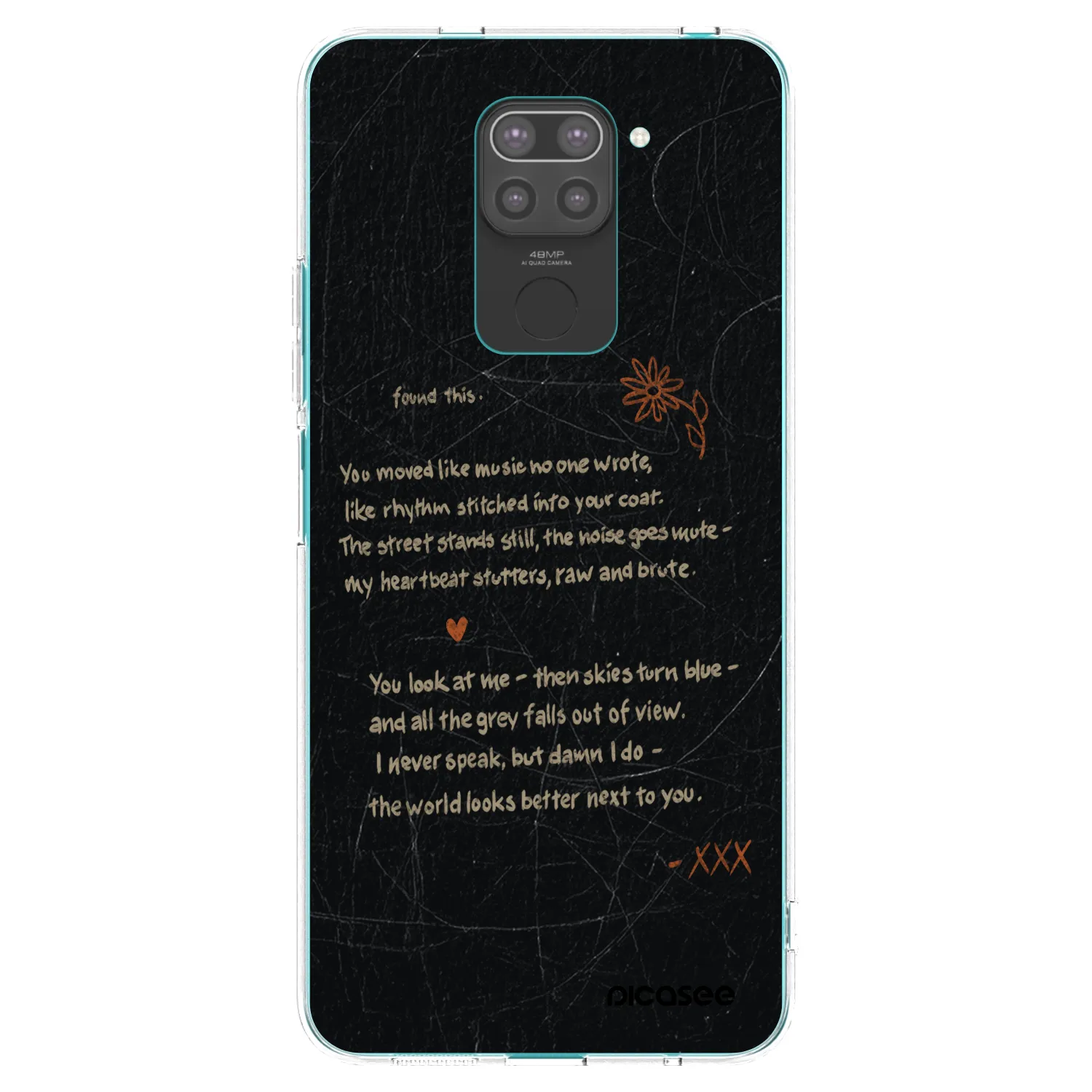 Picasee fekete szilikon tok az alábbi mobiltelefonokra Xiaomi Redmi Note 9 - POET