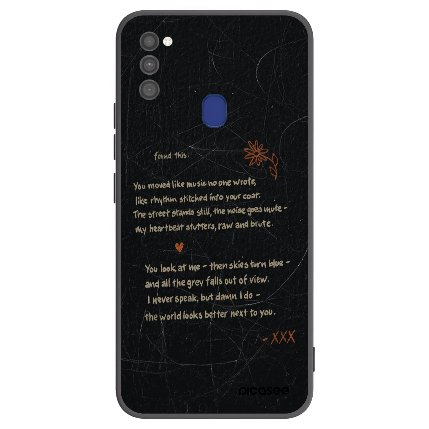Picasee fekete szilikon tok az alábbi mobiltelefonokra Samsung Galaxy M21 M215F - POET