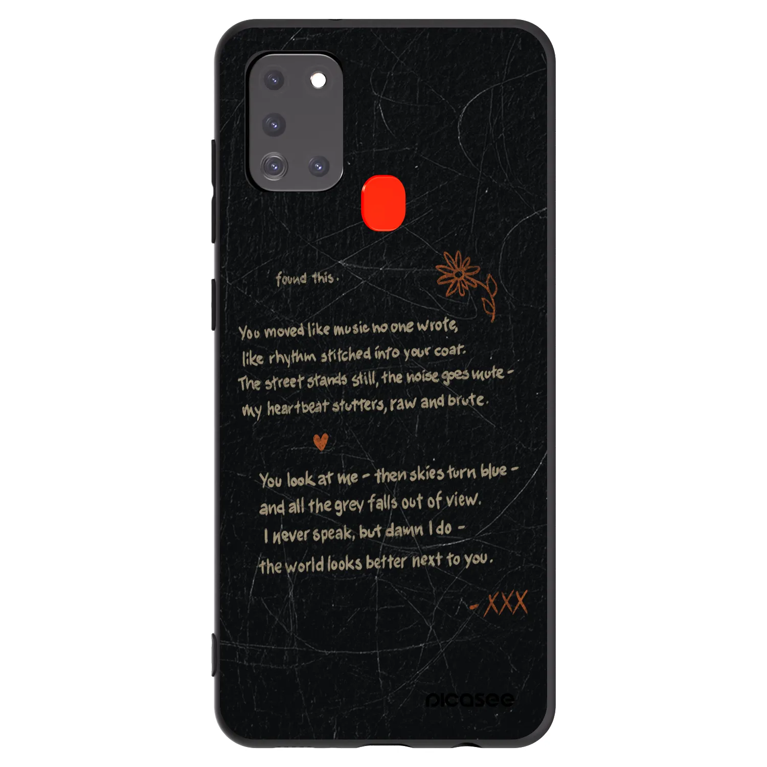 Picasee fekete szilikon tok az alábbi mobiltelefonokra Samsung Galaxy A21s - POET