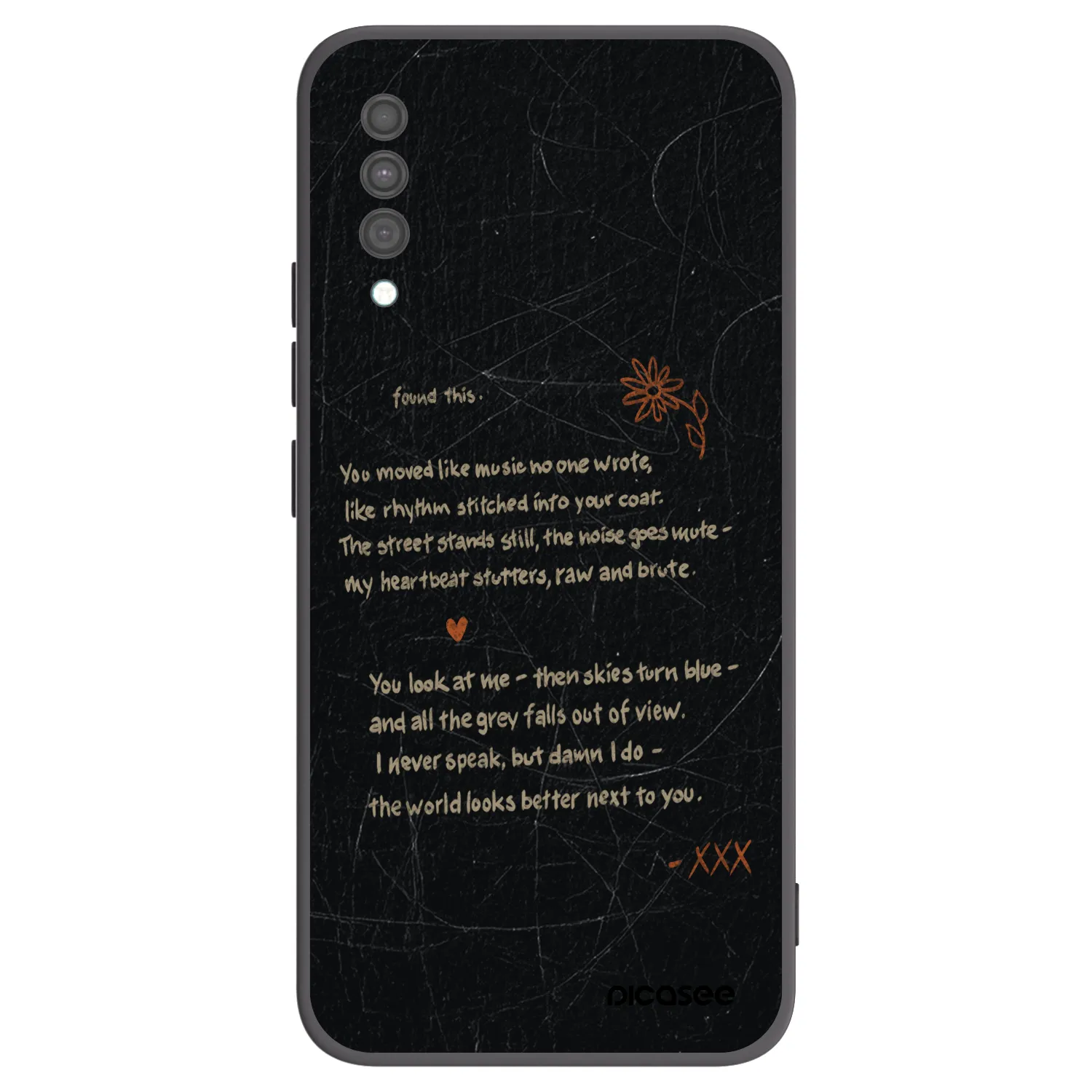 Picasee fekete szilikon tok az alábbi mobiltelefonokra Samsung Galaxy A30s A307F - POET