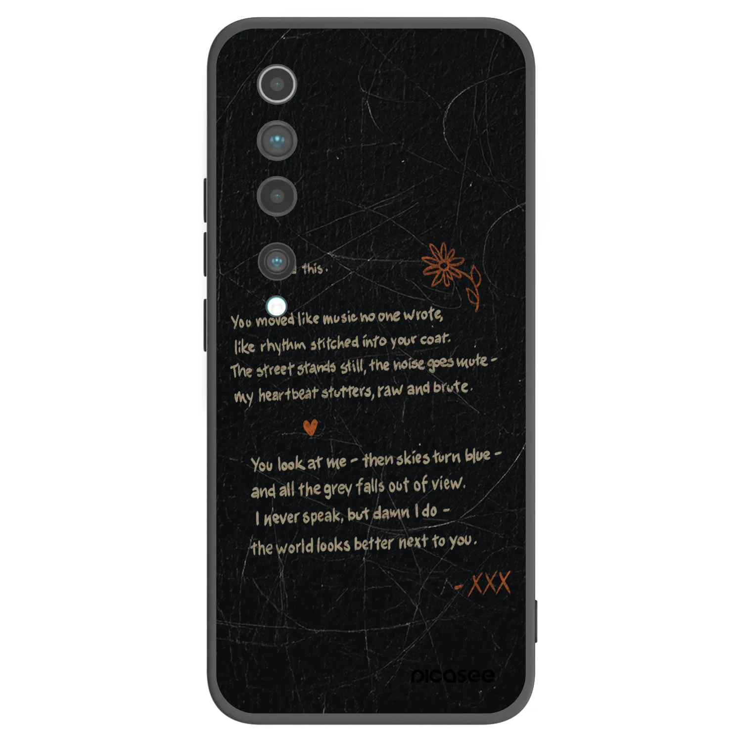 Picasee fekete szilikon tok az alábbi mobiltelefonokra Xiaomi Mi 10 - POET