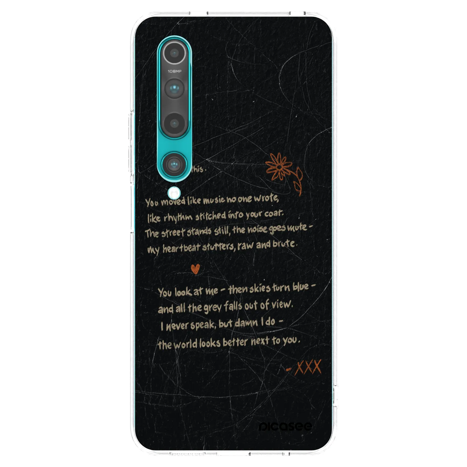 Picasee átlátszó szilikon tok az alábbi mobiltelefonokra Xiaomi Mi 10 - POET