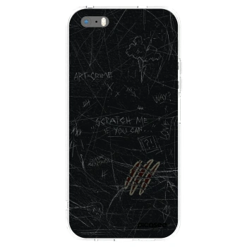Picasee átlátszó szilikon tok az alábbi mobiltelefonokra Apple iPhone 5/5S/SE - SCRATCH