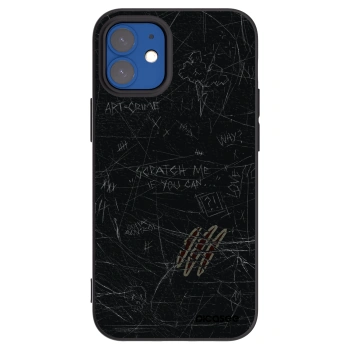 Picasee fekete szilikon tok az alábbi mobiltelefonokra Apple iPhone 12 mini - SCRATCH
