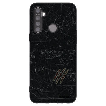 Picasee fekete szilikon tok az alábbi mobiltelefonokra Realme 6i - SCRATCH