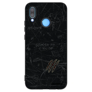 Picasee fekete szilikon tok az alábbi mobiltelefonokra Huawei P20 Lite - SCRATCH