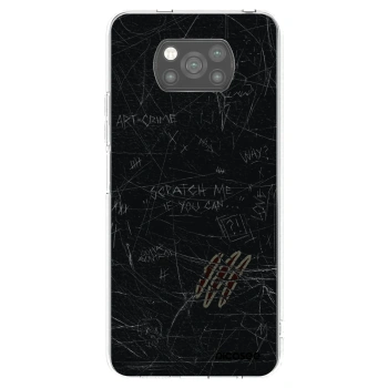 Picasee fekete szilikon tok az alábbi mobiltelefonokra Xiaomi Poco X3 Pro - SCRATCH