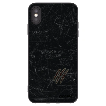 Picasee fekete szilikon tok az alábbi mobiltelefonokra Apple iPhone XS Max - SCRATCH
