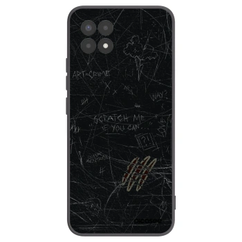 Picasee fekete szilikon tok az alábbi mobiltelefonokra Realme 8i - SCRATCH