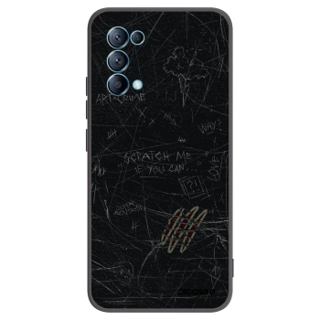 Picasee fekete szilikon tok az alábbi mobiltelefonokra OPPO Reno 5 5G - SCRATCH