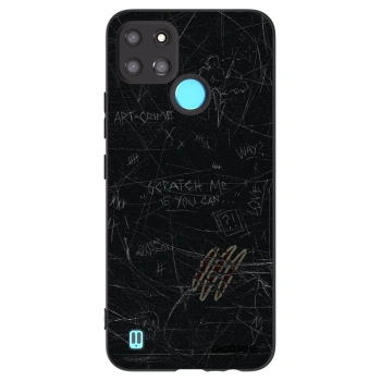 Picasee fekete szilikon tok az alábbi mobiltelefonokra Realme C21Y - SCRATCH