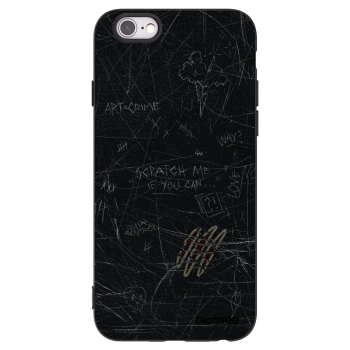 Picasee fekete szilikon tok az alábbi mobiltelefonokra Apple iPhone 6/6S - SCRATCH